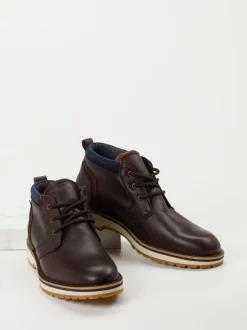 Lloyd – Schnür-Boots aus Glattleder Dunkelbraun