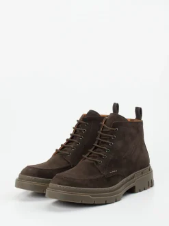 Lloyd – Schnürboots aus Veloursleder Dunkelbraun