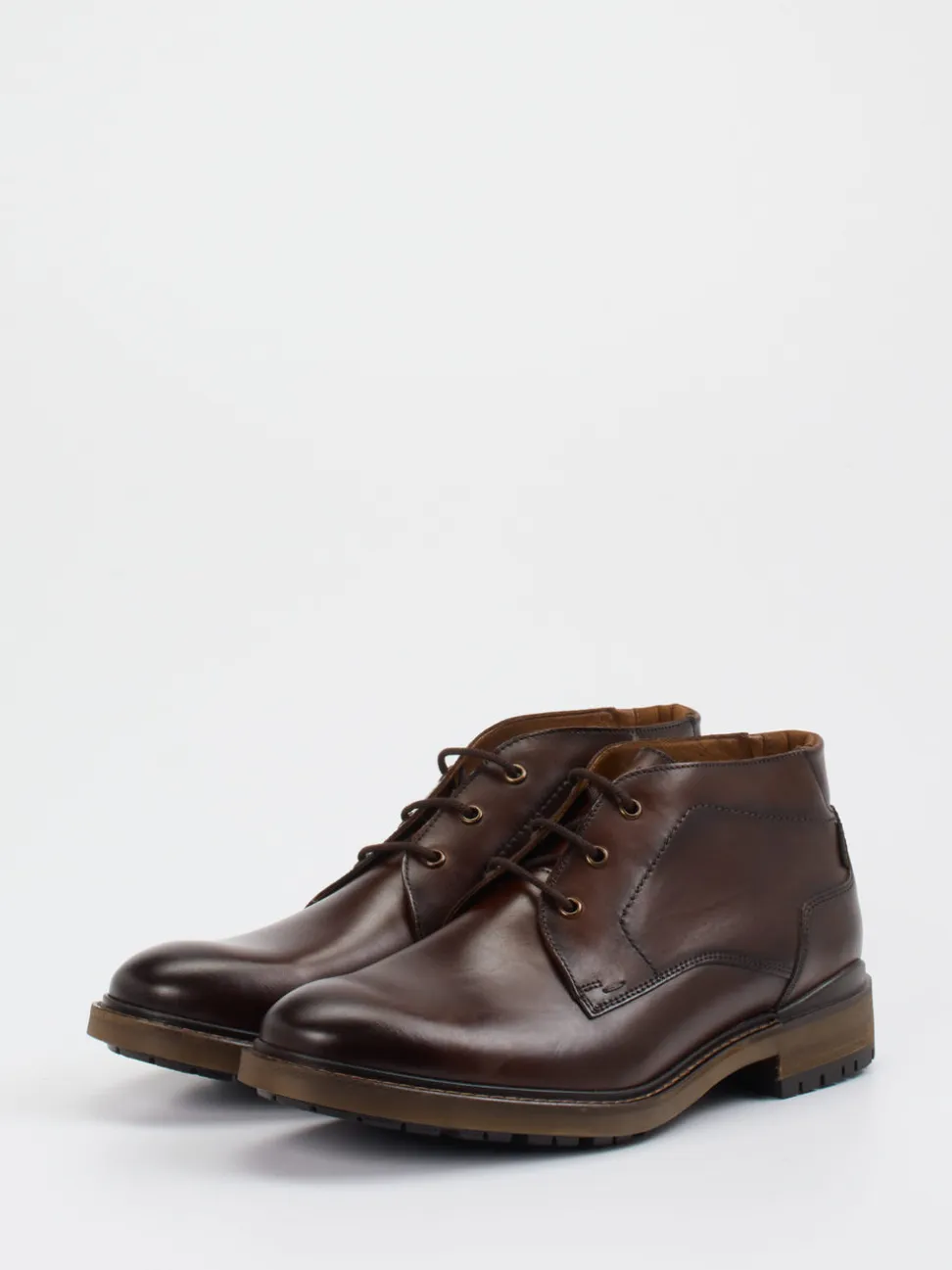 Lloyd – Schnürstiefelette aus Kalbleder Dunkelbraun