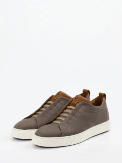 Lloyd – Slip-On Sneaker aus Nubukleder grau