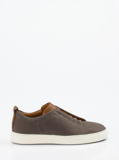 Lloyd – Slip-On Sneaker aus Nubukleder grau