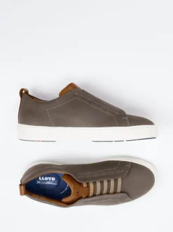 Lloyd – Slip-On Sneaker aus Nubukleder grau