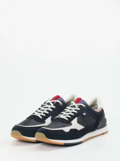 Lloyd – Sneaker aus geprägtem Leder in Dunkelblau
