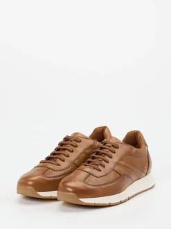 Lloyd – Sneaker aus Kalbleder in Cognacbraun