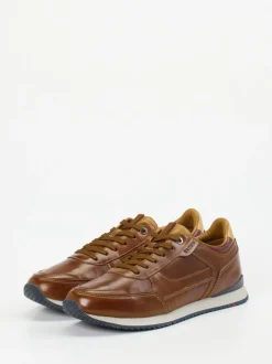Lloyd – Sneaker aus Kalbleder in Cognacbraun