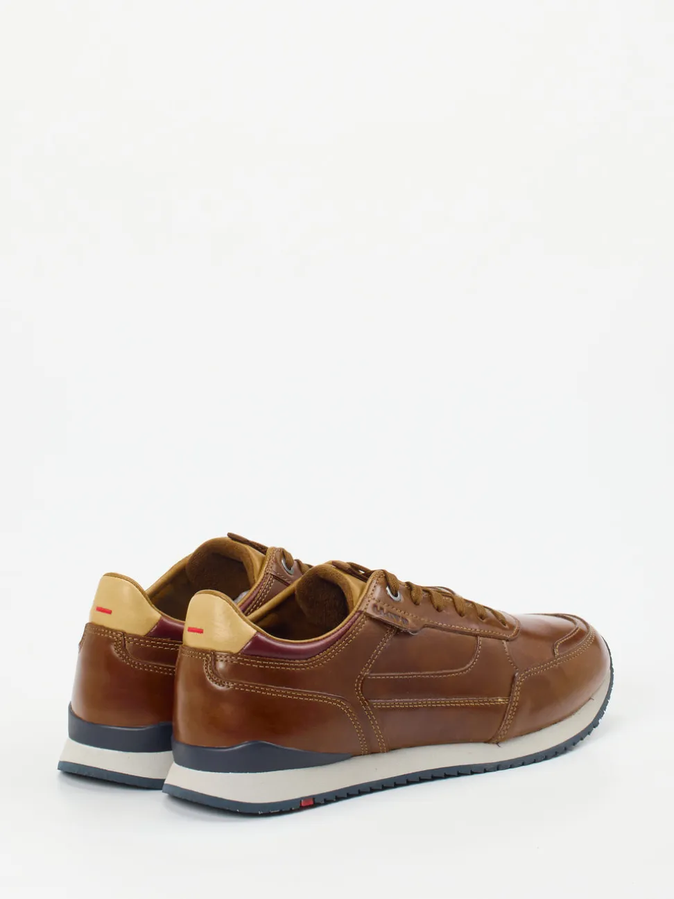 Lloyd – Sneaker aus Kalbleder in Cognacbraun