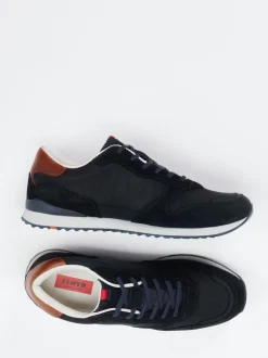 Lloyd – Sneaker aus Kalbleder und Veloursleder Blau