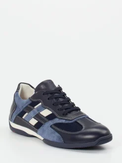 Lloyd – Sneaker aus Kalbleder und Mesh dunkelblau