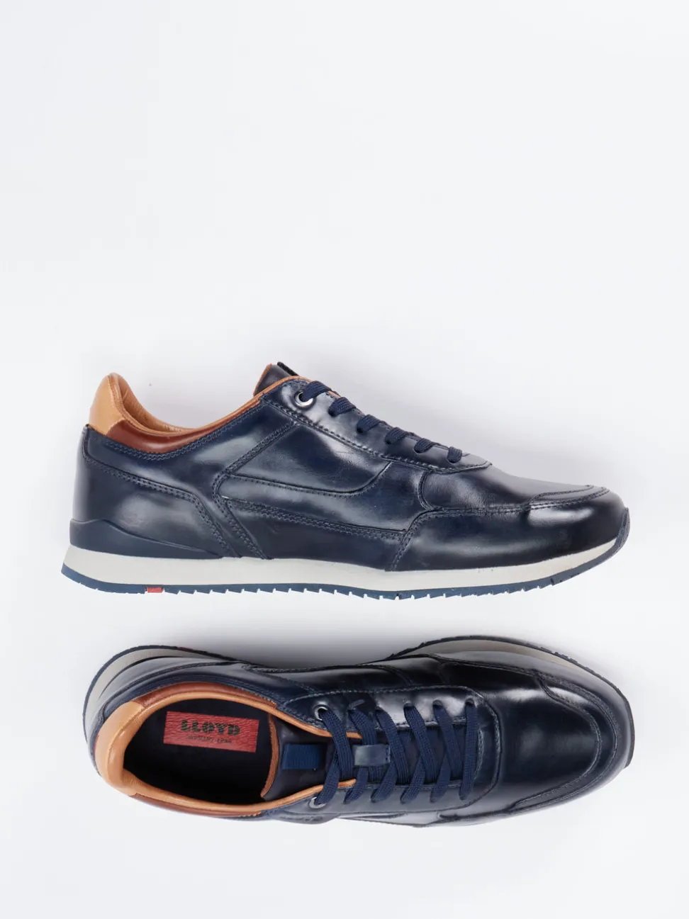 Lloyd – Sneaker aus Kalbleder in Dunkelblau