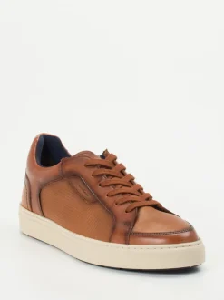 Lloyd – Sneaker aus Kalbleder in Cognacbraun