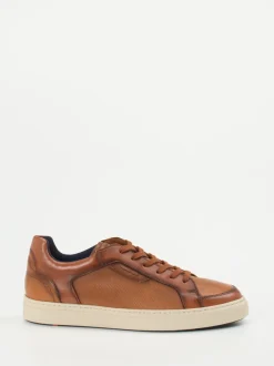 Lloyd – Sneaker aus Kalbleder in Cognacbraun