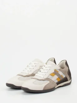 Lloyd – Sneaker aus Kalbleder und Mesh Beige