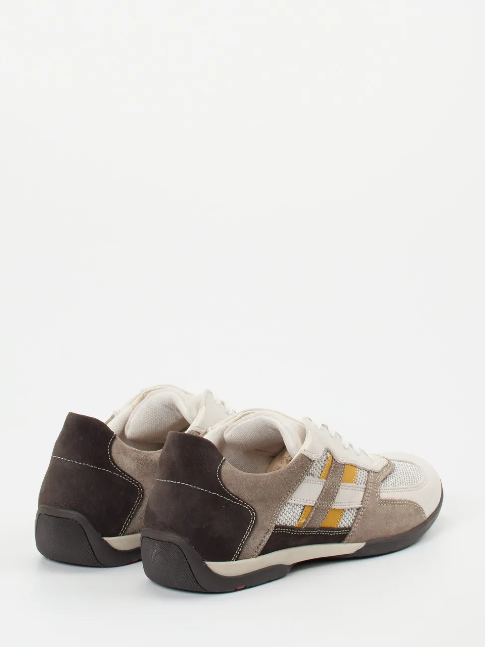 Lloyd – Sneaker aus Kalbleder und Mesh Beige
