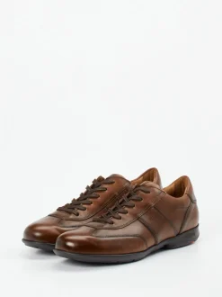 Lloyd – Sneaker aus Kalbleder Mittelbraun glänzend