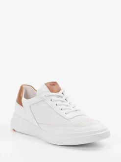Lloyd – Sneaker aus Kalbleder in Weiß mit Kontrast