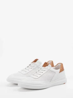 Lloyd – Sneaker aus Kalbleder in Weiß mit Kontrast