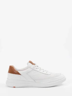 Lloyd – Sneaker aus Kalbleder in Weiß mit Kontrast