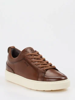 Lloyd – Sneaker aus Kalbleder in Cognacbraun
