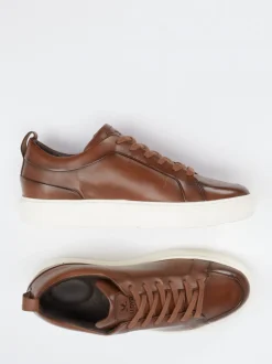 Lloyd – Sneaker aus Kalbleder in Cognacbraun