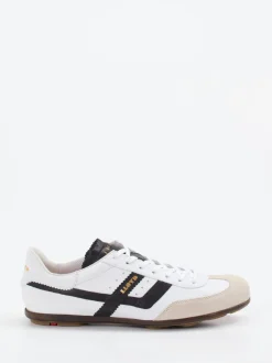 LLOYD – Sneaker aus Leder-Mix Weiß Schwarz