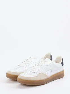 Lloyd – Sneaker aus Leder-Mix in Weiß