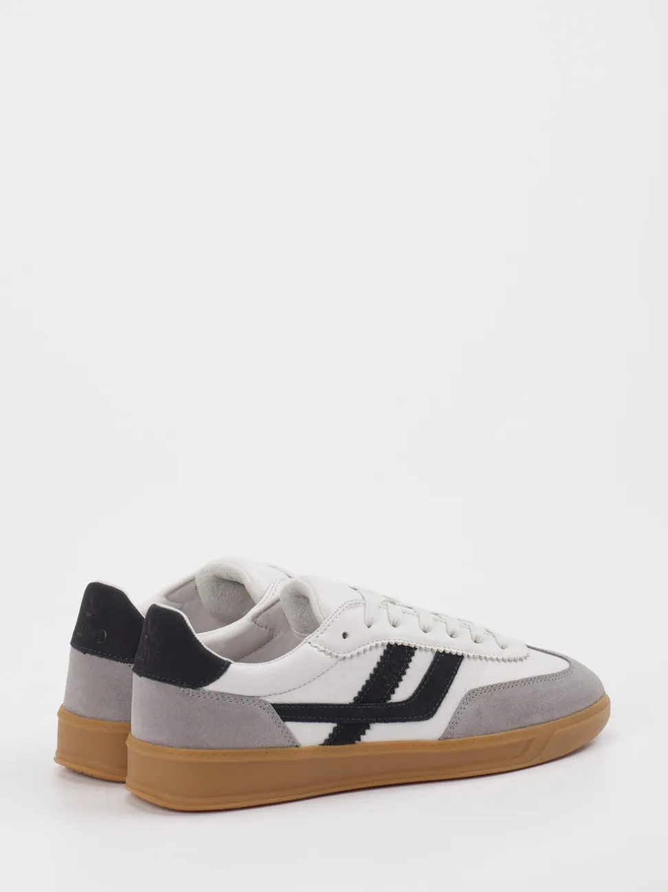 Lloyd – Sneaker aus Leder-Velours-Mix Weiß