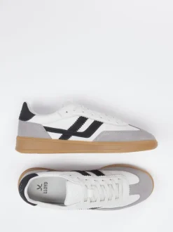 Lloyd – Sneaker aus Leder-Velours-Mix Weiß