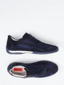 Lloyd – Sneaker aus Veloursleder dunkelblau