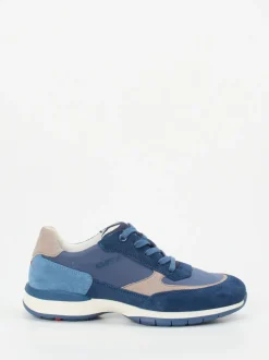 Lloyd – Sneaker aus Veloursleder und Mesh in Blau