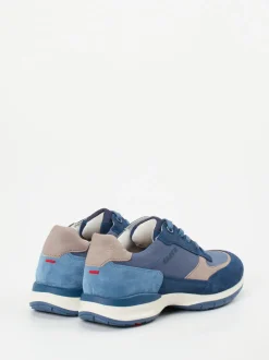 Lloyd – Sneaker aus Veloursleder und Mesh in Blau