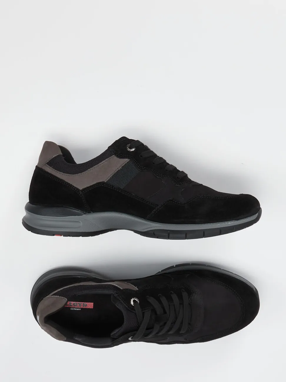 Lloyd – Sneaker aus Veloursleder in Schwarz