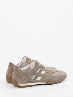 Lloyd – Sneaker aus Veloursleder in Taupe