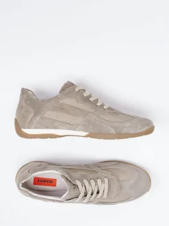 Lloyd – Sneaker aus Veloursleder in Taupe