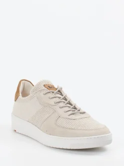 Lloyd – Sneaker aus Velour/Textil in Beige