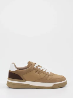 Lloyd – Sneaker aus Veloursleder in Sandbeige