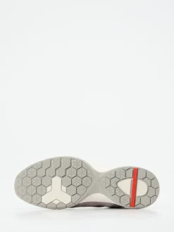 Lloyd – Sneaker aus Veloursleder und Mesh grau