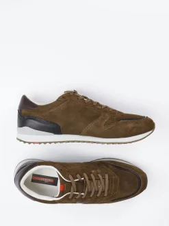 Lloyd – Sneaker aus Veloursleder in Braun