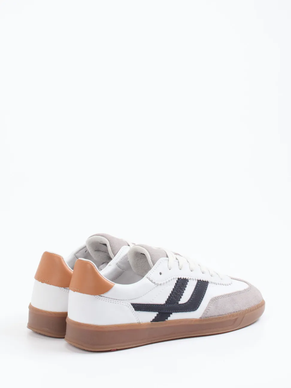 Lloyd – Sneaker aus Velours- und Glattleder weiß