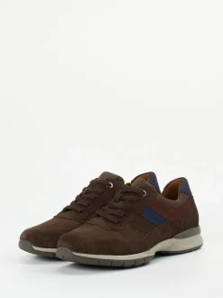 Lloyd – Sneaker aus Veloursleder in Dunkelbraun