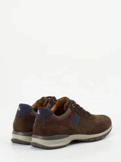 Lloyd – Sneaker aus Veloursleder in Dunkelbraun