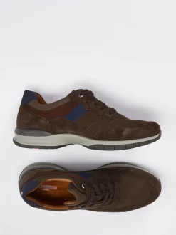 Lloyd – Sneaker aus Veloursleder in Dunkelbraun