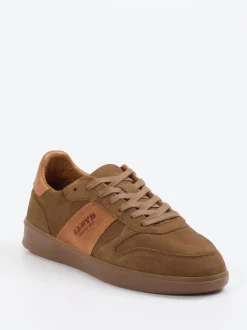 Lloyd – Sneaker aus Veloursleder mittelbraun