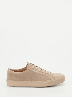 Lloyd – Sneaker aus Veloursleder in Beigebraun