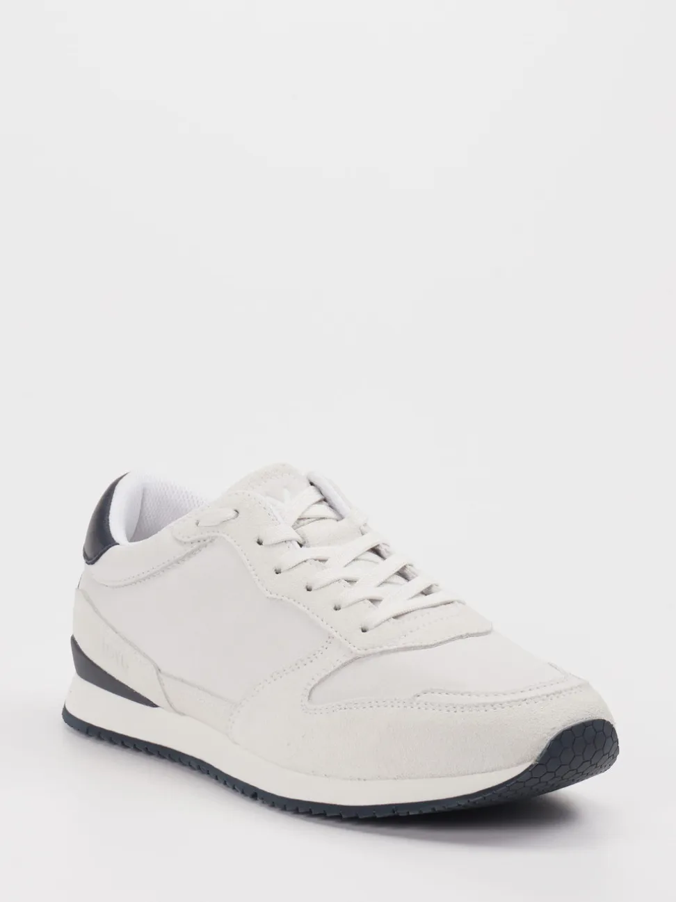 Lloyd – Sneaker aus Velours- und Glattleder Offwhite