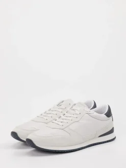 Lloyd – Sneaker aus Velours- und Glattleder Offwhite