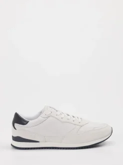 Lloyd – Sneaker aus Velours- und Glattleder Offwhite
