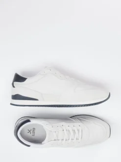 Lloyd – Sneaker aus Velours- und Glattleder Offwhite