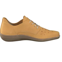Loints of Holland – Schnürschuhe aus Nubukleder senfgelb
