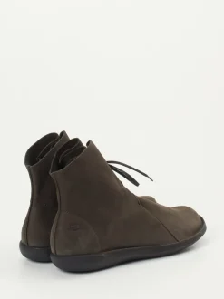 Loints of Holland – Schnürstiefelette aus Nubukleder dunkelbraun