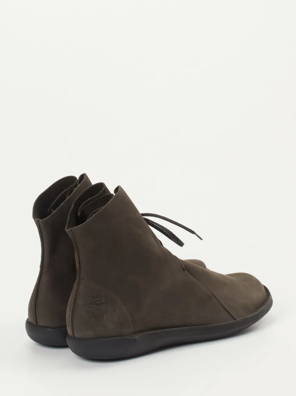 Loints of Holland – Schnürstiefelette aus Nubukleder dunkelbraun
